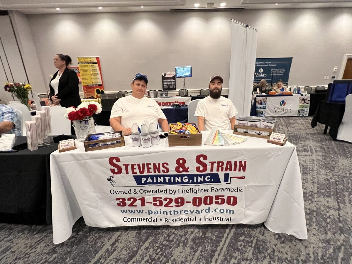 Stevens and Strain at Brevard County trade show