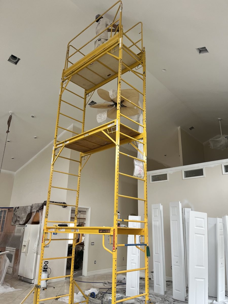 Interior high ceiling painting